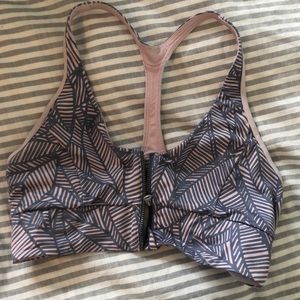 Lululemon zip up sports bra